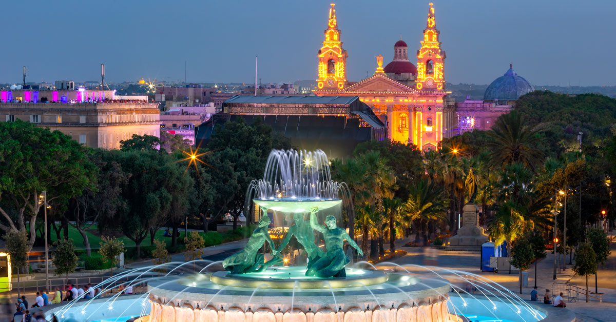 Christmas menu in valletta